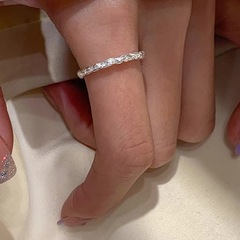 Minimalist Luxury Tin Foil Ring for Women - High-End Design, Unconventional, Cool and Simple, Instagram Style Fashion Plain Band