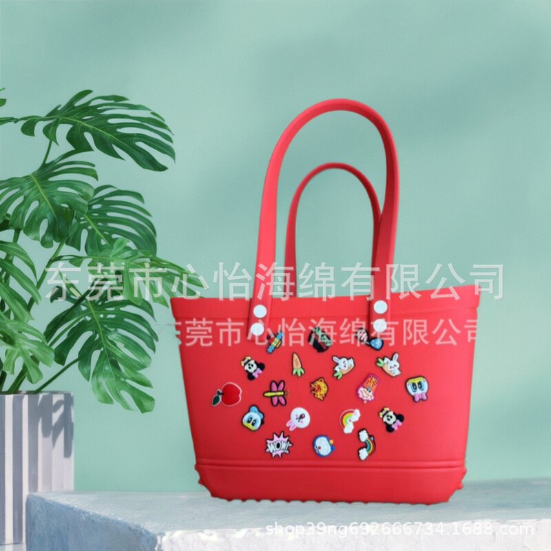 Wholesale Bag X Portable Simple Southern Eva Beach Bag Oversized Silicone Rubber Beach Handbag