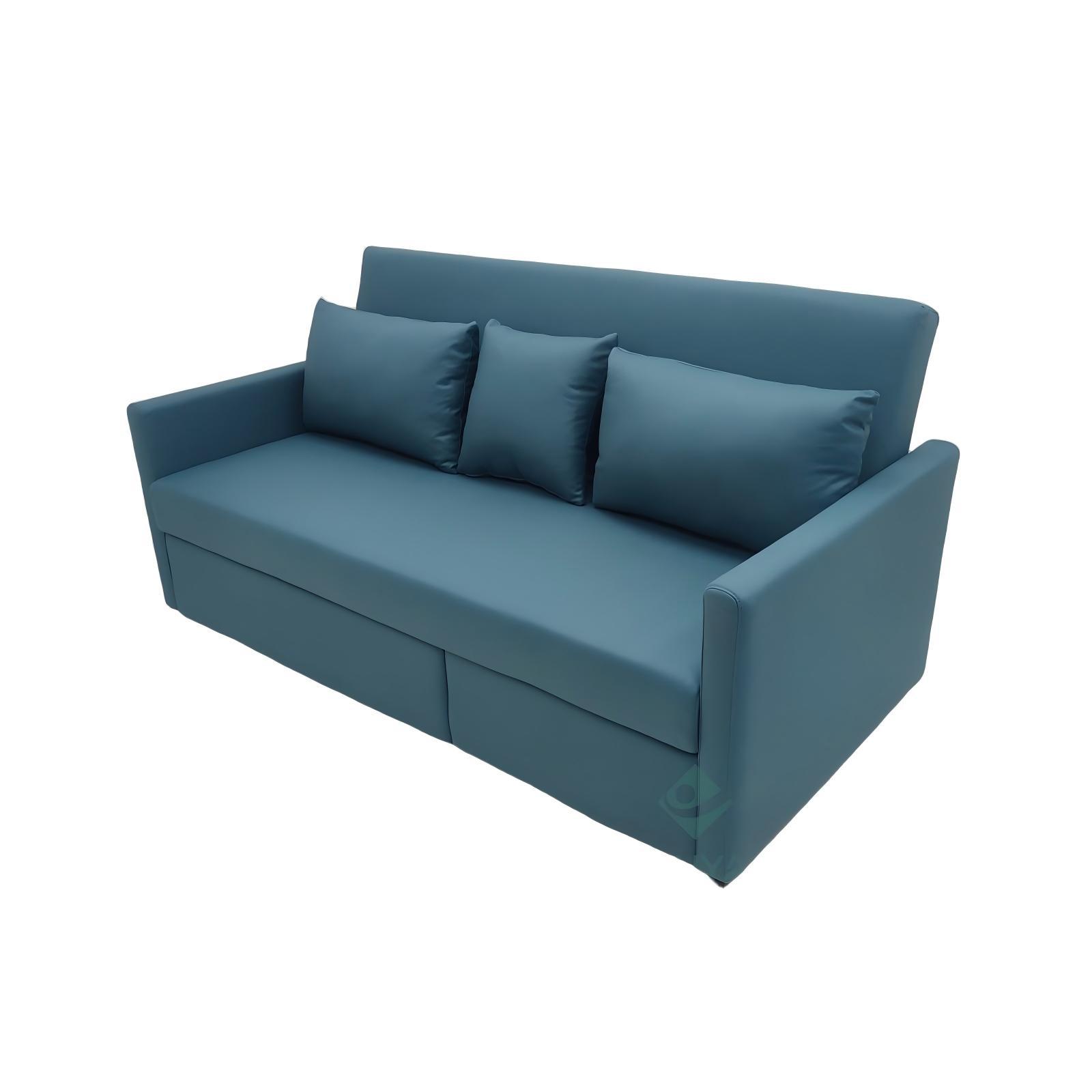 Sofá cama plegable de tres segundos tipo pequeño hogar tecnología tela sofá cama deslizante anti-cat arañazo sala de estar apartamento plegable peinado