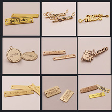 衣服标牌 大衣LOGO 服装商标设计 小铁牌 围巾服饰标 小铁标