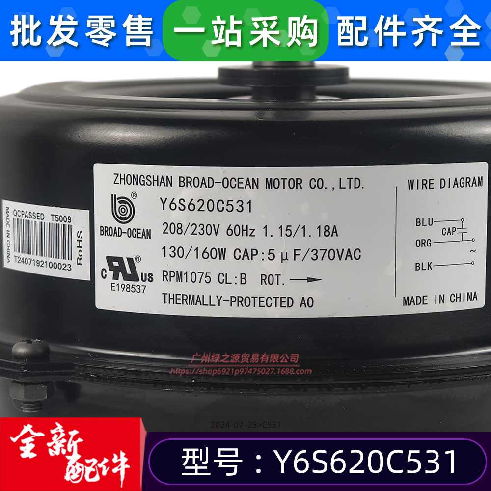 大洋电机 Y6S620C531 AC208-230V 60H