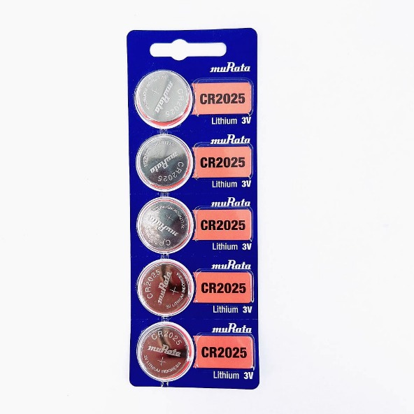 村田muRata CR2025电池 3V纽扣电池 汽车遥控器 纽扣电池 一粒价