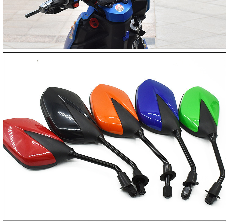 Universal Rearview Mirror for Scooter, Electric Vehicle Reflector Suitable for Ghostfire, Golden Hero, Jialing Modified Reversing Mirror