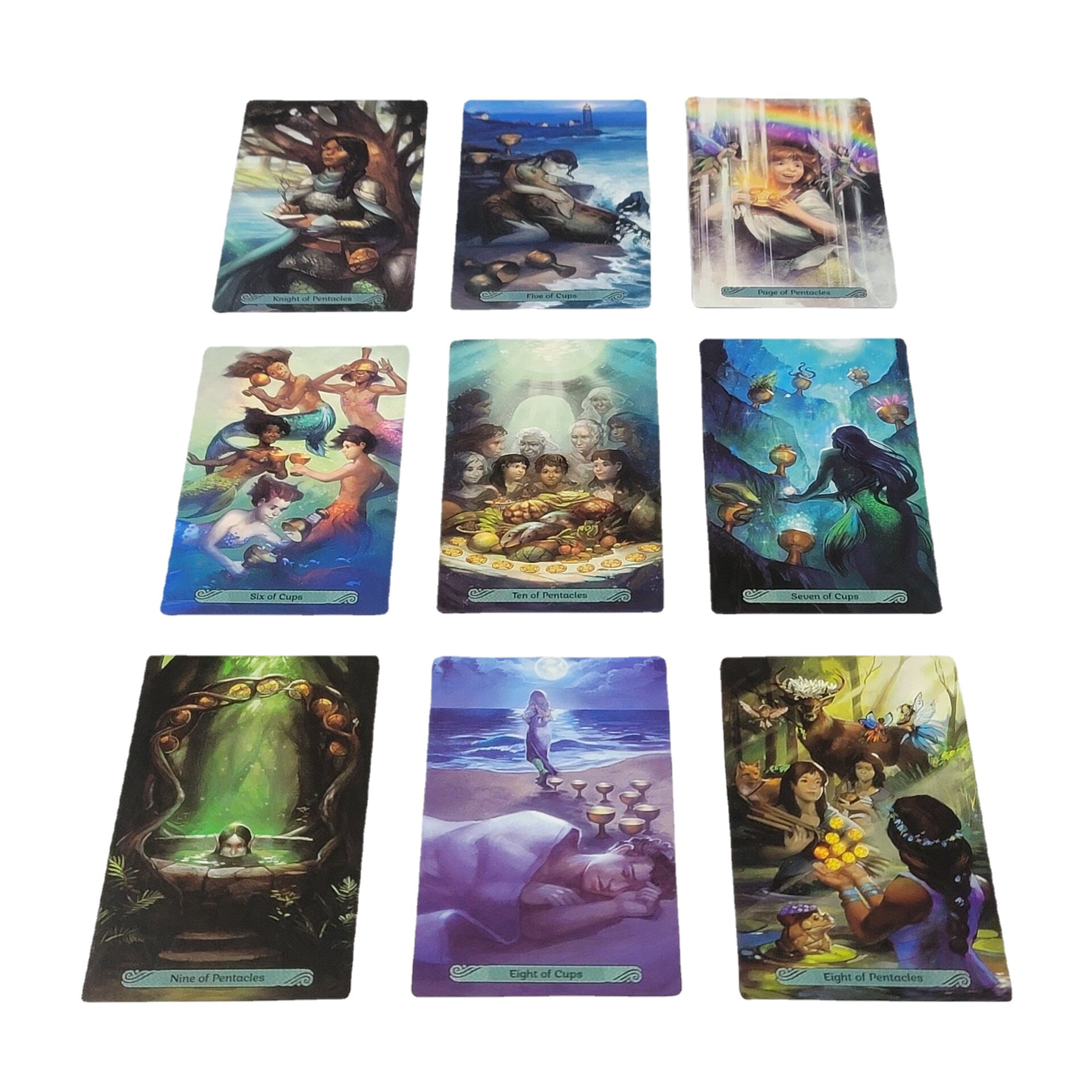 2022 Nuovo gioco da tavolo casual alla moda con sirene 12×7 Carte dei tarocchi all'ingrosso_voghion.com