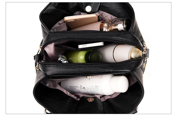 Elegant Women’s Handle Bag Casual Textured Soft Leather Handbag_voghion.com