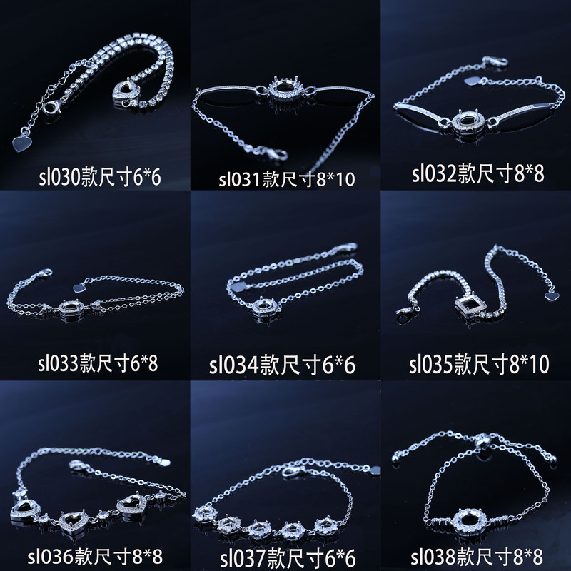 Bracelet Empty Todo Size Manicure Diamond Caibao Crystal Jade 6*8 6*6 8*8 Empty Todo Extension Chain Adjustment