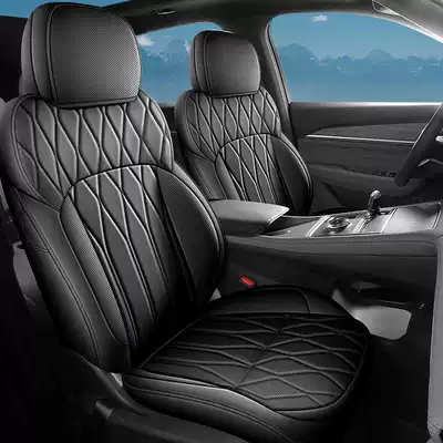seat covers for Geely Xingyue L | Modelə uyğun (Original) oturacaq örtükləri - mysterious-black-standard-edition-note-the-model-year-front-row-fully-covered-rear-row-partially-covered