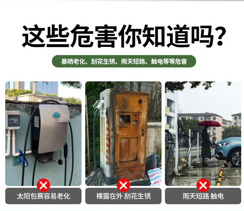 Portable thickened new energy vehicle charging rain cover charging vehicle rain cover waterproof cover dustproof
