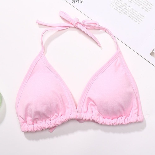 Ultra-Thin Strap Neck Top Women's Bra No Wire Bra Cupped Bikini Backless Bra for Women, Bulk Sale
