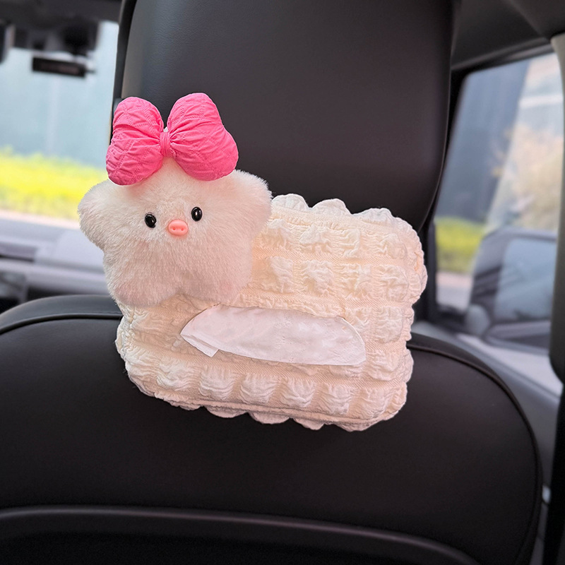 2025 nueva caja de pañuelos para coche, reposacabezas interior del coche, bolsa de pañuelos, bolsa de pañuelos para coche colgante, caja de dibujo, linda mujer