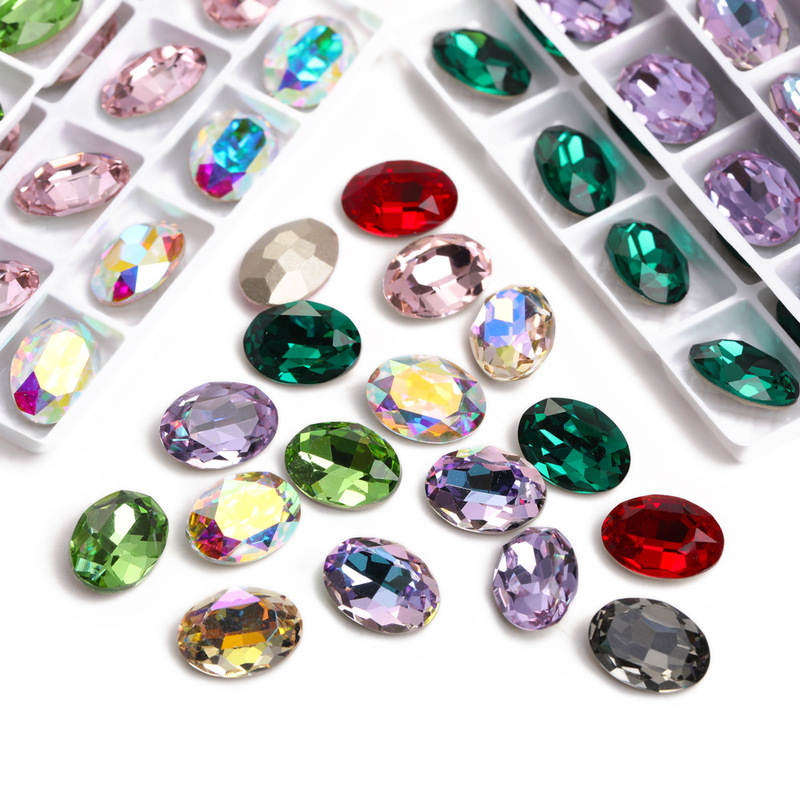 Oval Full Edition Glass Diamond K9 Pigeon Egg Special-shaped Hair Accessories Headwear Crystal Glass Material DIY Jewelry Accessories Diamond Oval Full Edition Glass Diamond K9 Pigeon Egg Special-shaped Hair Accessories Headwear Crystal Glass Material DIY Jewelry Accessories Diamond