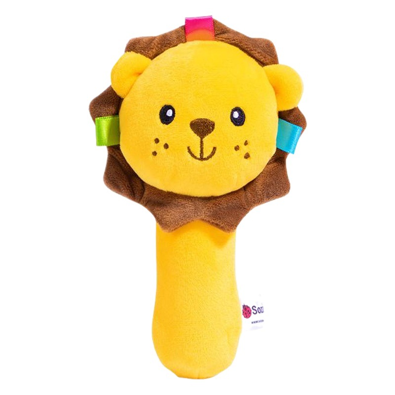 Bebé interacción padre-hijo educación temprana sonajero bebé de peluche sonajero juguete BB Dispositivo de sonajero en stock al por mayor
