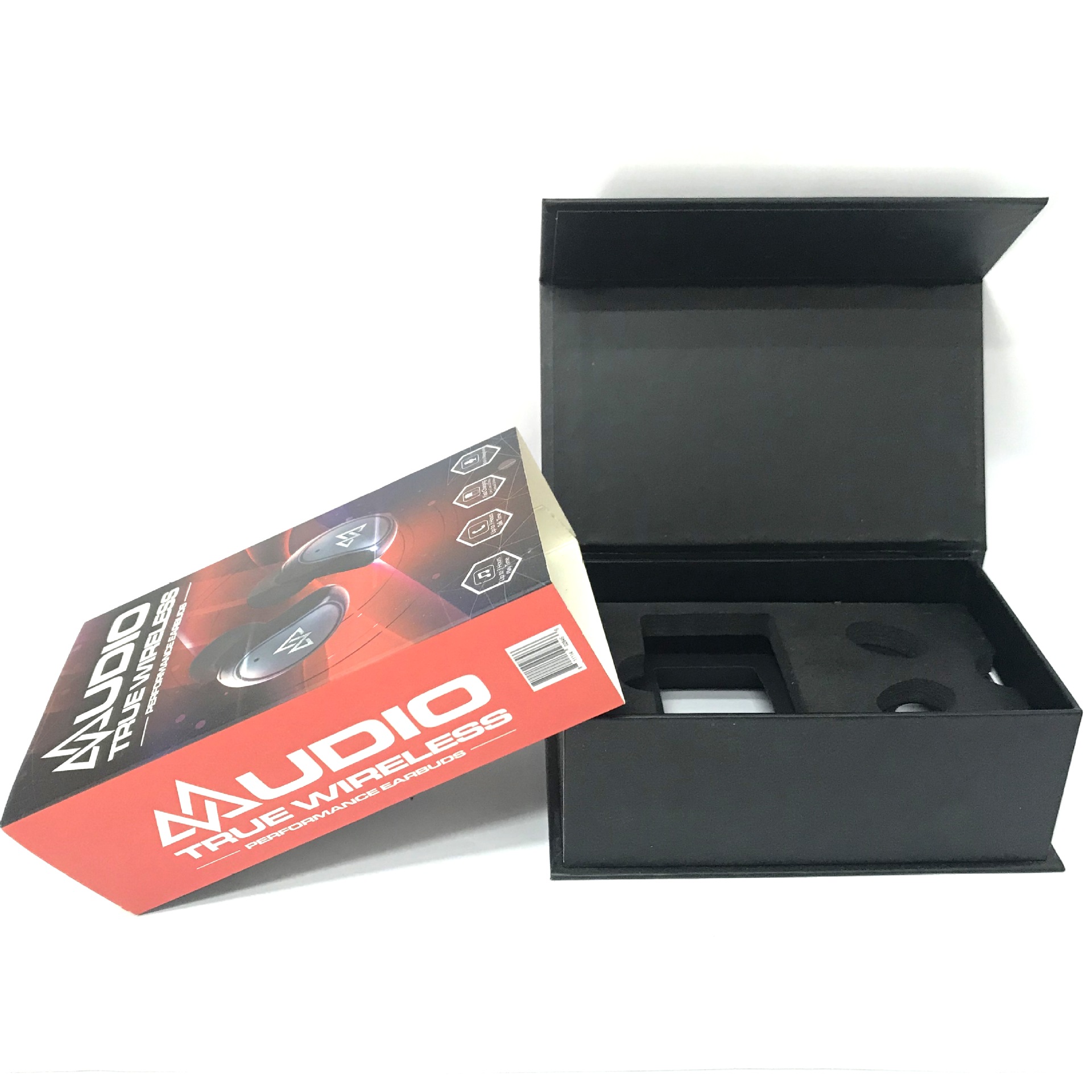 蓝牙耳机书型盒天地盒翻盖盒开窗盒包装牛皮盒卡盒折叠盒定制礼盒