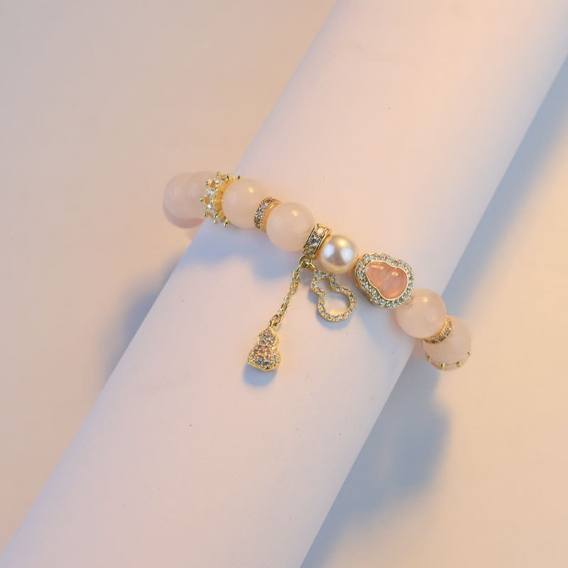 Li Guang pastel crema de cristal de hielo pulsera de lujo ligera mujer transferencia pequeña calabaza de alta calidad pulsera regalo de regalo para amigos