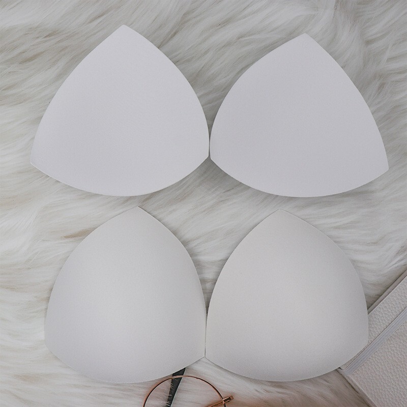 Thin Girl's Vest Sponge Triangle Underwear Sponge Chest Pad Insert Bra Pad Push-up High-elastic Cotton Coaster