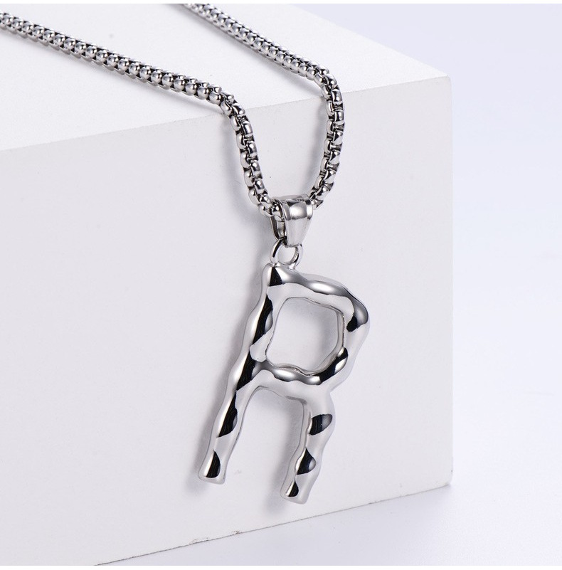 Fashion Letter Titanium Steel Necklace Stainless Steel Necklaces display picture 4
