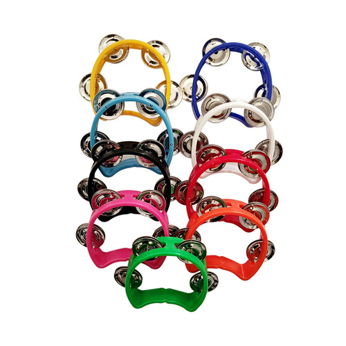 Small Four Bell Circle Orff Musical Instrument Teaching Aids Handbell Children Stage Interactive Performance Accompaniment Single Row Handbell