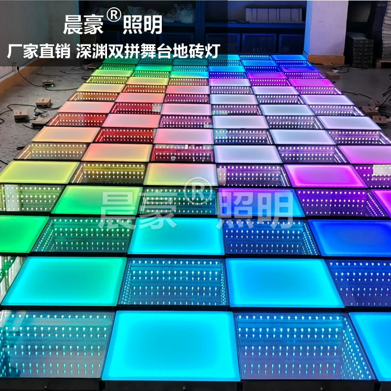 Melaleuca зеркало бездна фон стены сетка красный 3D многослойное неоновое зеркало светящийся пол сцена светодиодная Индукционная напольная плитка свет