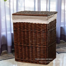 脏衣篮藤编收纳筐脏衣篓家用篮子大号带盖脏衣物筐火锅店放衣服筐