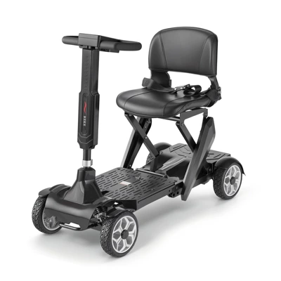 New model of elderly mobility Qatlanan elektrik velosipedlər - obsidian-black