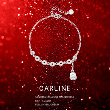 五帝钱币足银999手链招财猫千万两女轻奢纯银手串七夕礼物送女友