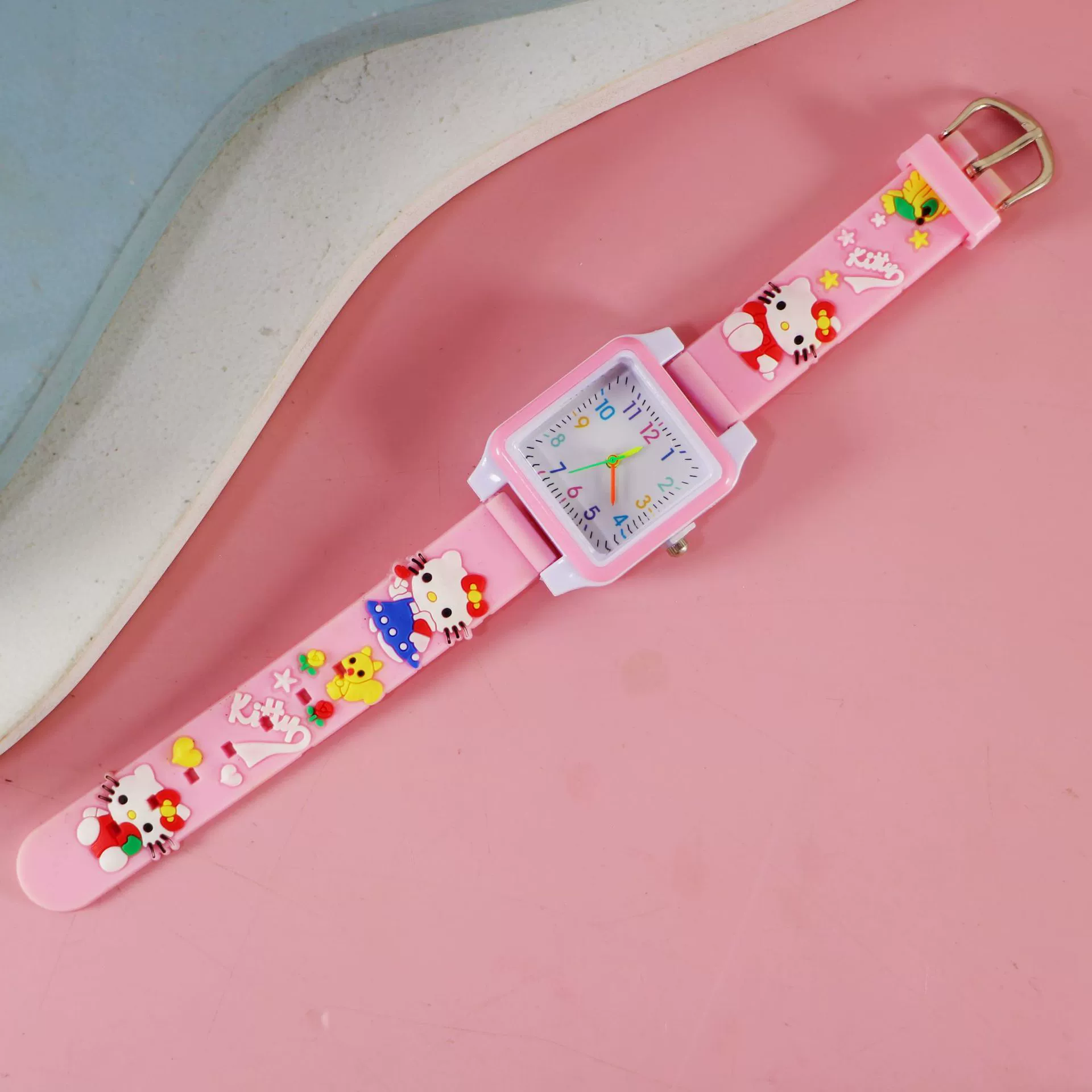 Silicone children's watch with gears, children's quartz watches