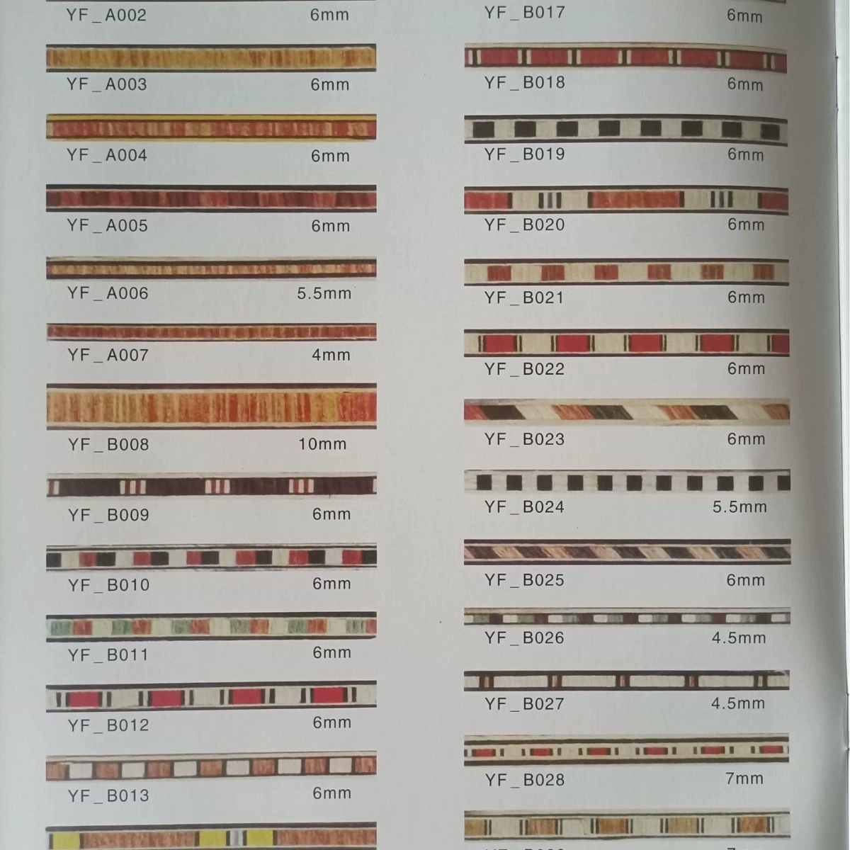 Прямые продажи с фабрики Деревянные кожаные волшебные цветные линии, логарифмические линии, мозаичные линии, угловые цветы, мозаичные линии
