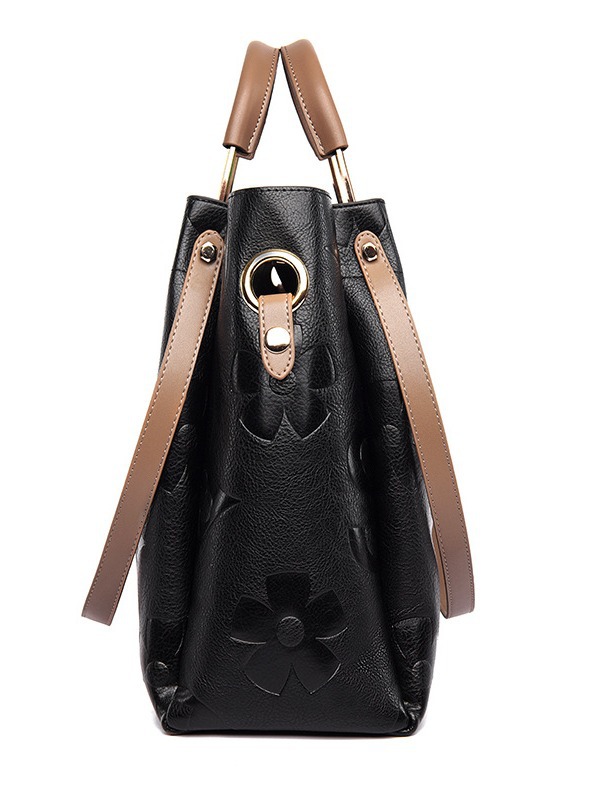 Bolso de mano de nuevo estilo para mujer, bolso tote de gran capacidad de alta gama, bolso de mano moderno con relieve y bolso interior extraíble.