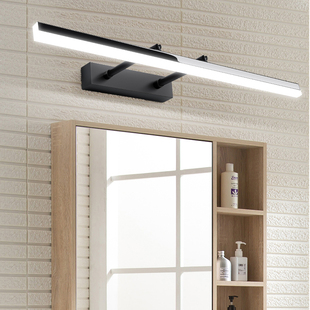Mirror headlight bathroom led non-perforated bathroom telescopic mirror cabinet lamp bathroom three-color mirror lamp wall lamp Nordic full