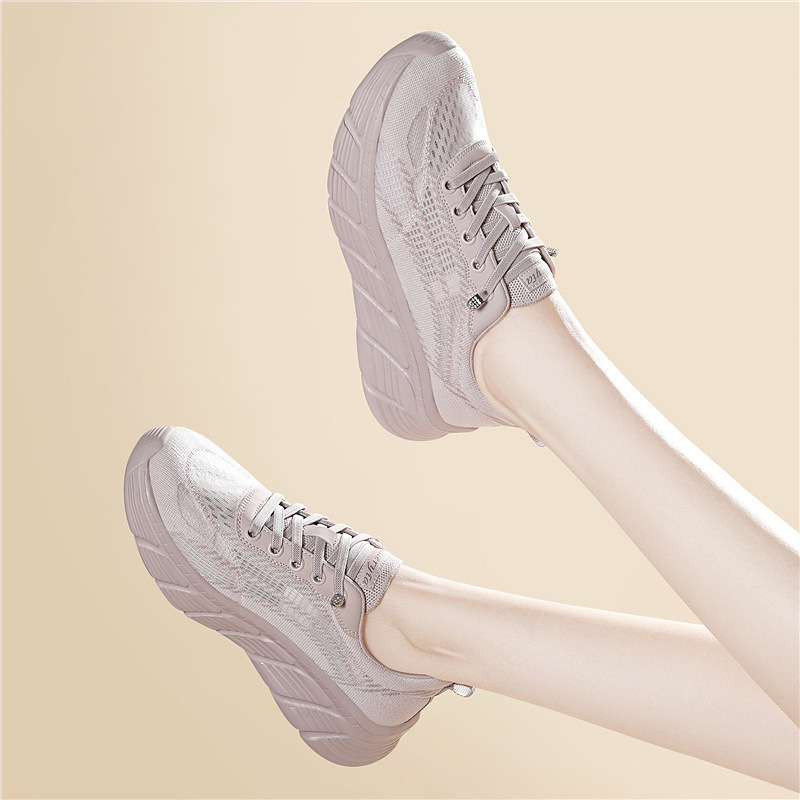 Lightweight Women's Sneakers With A Low-top Design, Unique Thick Soles, Breathable And Versatile Casual Dad Shoes For Women, 2026 Model_vogvips.com