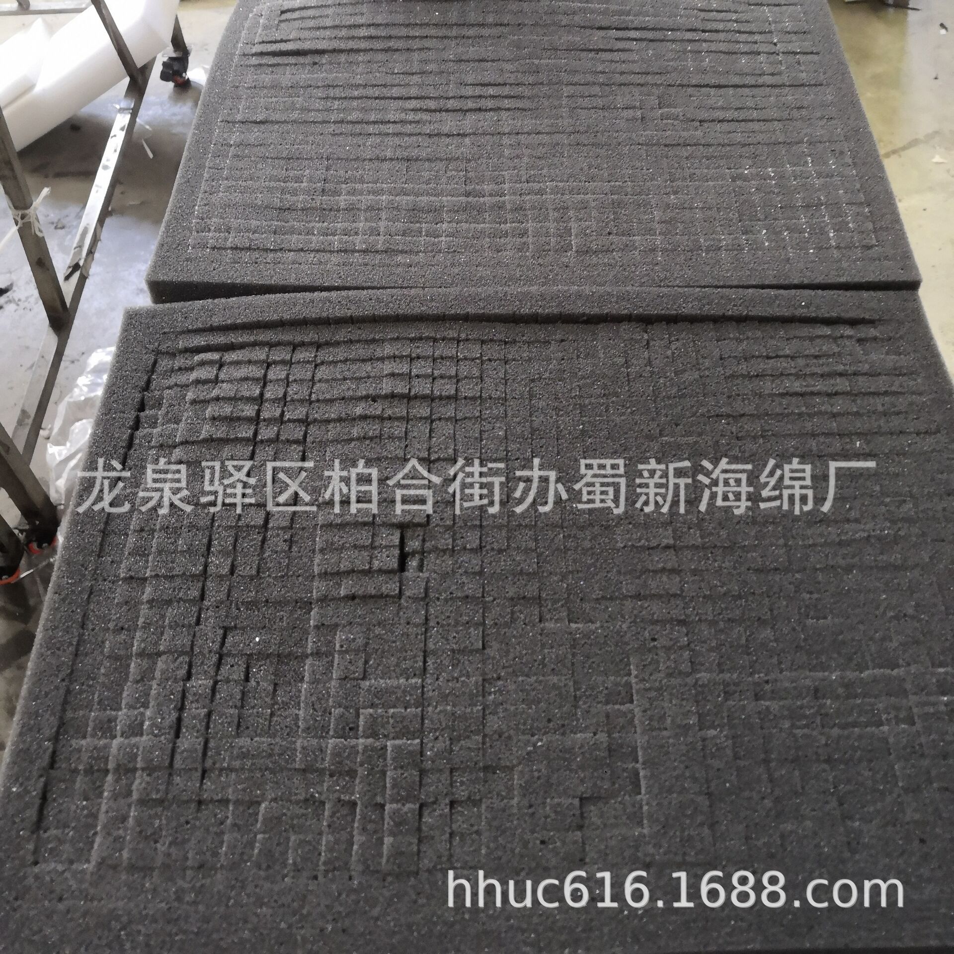 铝箱配套小方格海绵/工具箱内衬减震手撕格子海绵/异形格子泡棉