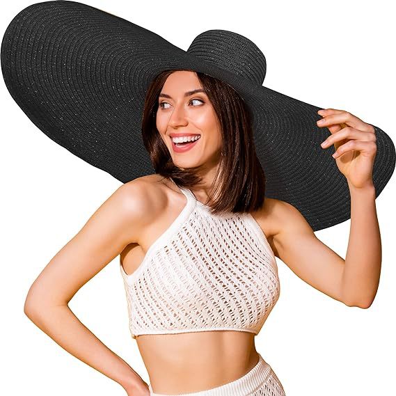 Big beach capacious foldable universal breathable sun hat