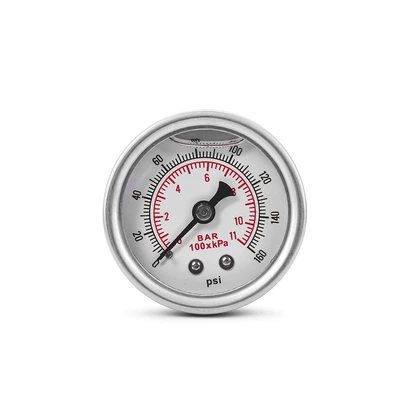 Type Hydraulic Pressure Gauge, automobile instrument - white-surface-1-160psi