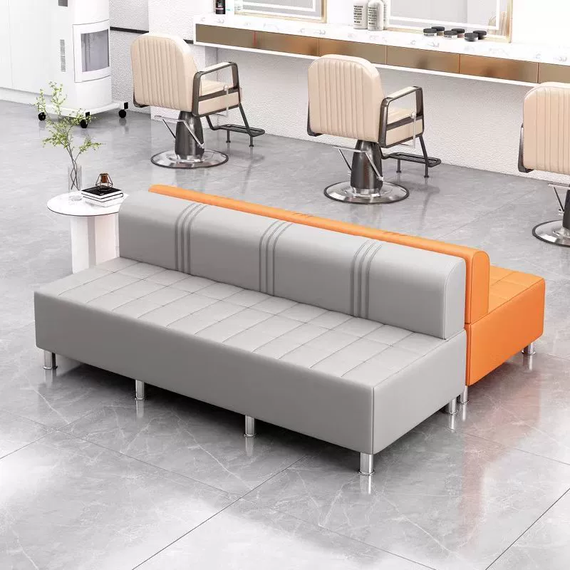 Модный парикмахерский салон зона отдыха диван сеть красный салон ожидания кресла