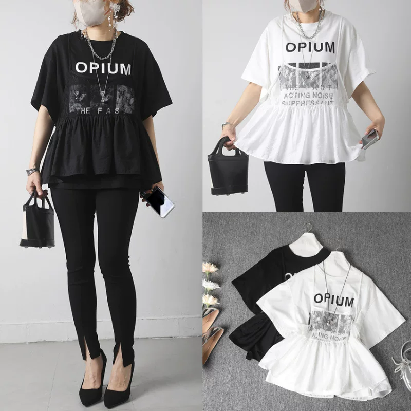 Кружевная дышащая футболка, городской стиль, подтягивающий эффект