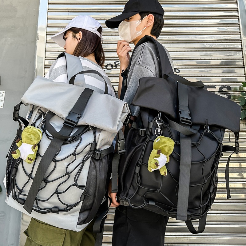 Motorcycle Style High-End Men's Backpack Workwear Trendy Men's Backpack Trendy Brand Sports Cycling Helmet Bag Wholesale