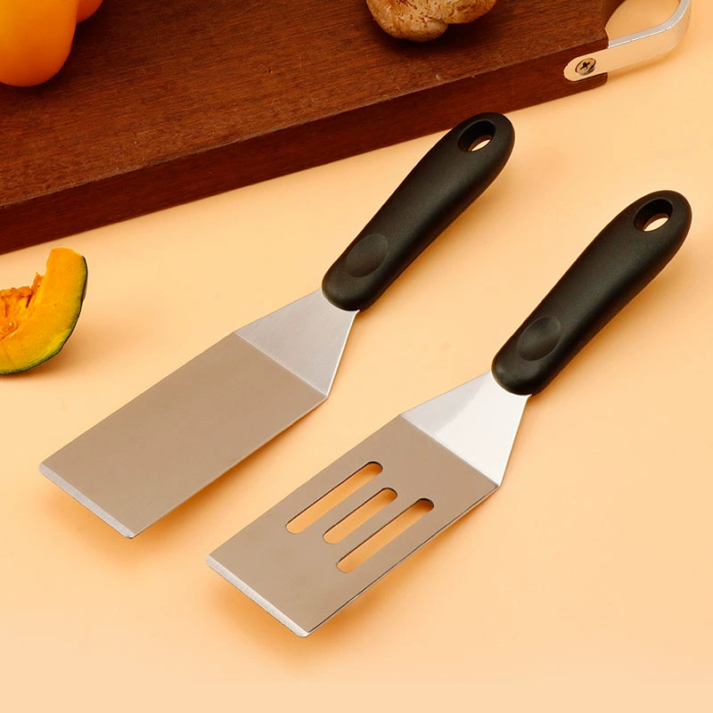 Лопатка для блинов и фруктов из нержавеющей стали, для жарки Teppanyaki и стейков, японская кухонная лопатка, кухонный инструмент