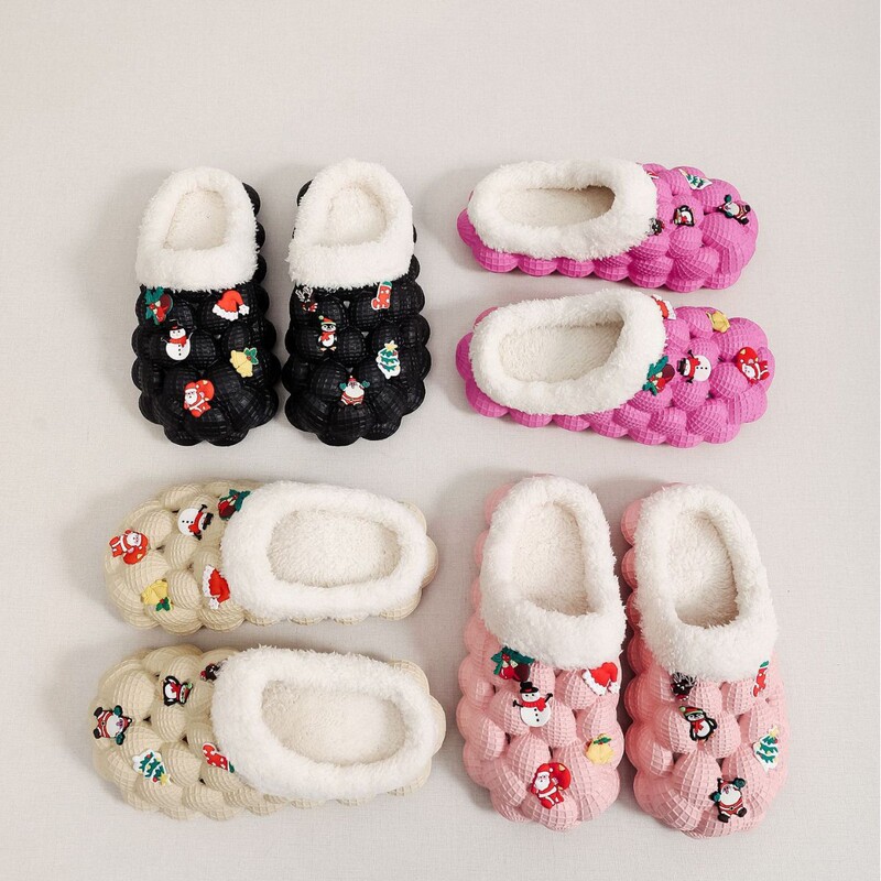 New Christmas Home Slippers, Winter Slippers for Women and Couples, Non-Slip Warm Plush Slippers for Men, Winter New Christmas Home Slippers, Winter Slippers for Women and Couples, Non-Slip Warm Plush Slippers for Men, Winter