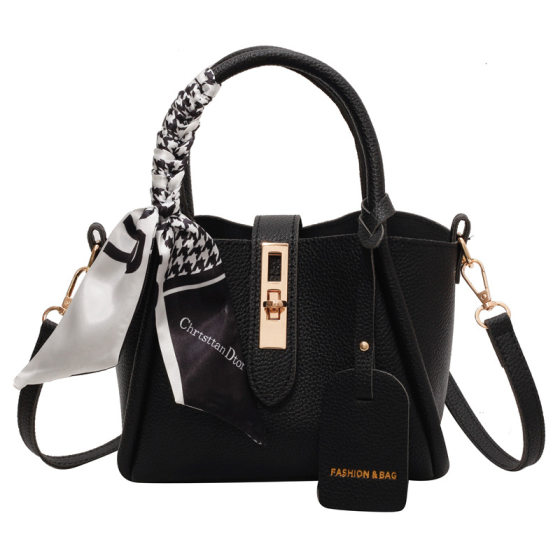 Niche Design Handbag Women's 2024 New Popular Scarf Textured Retro Western Style Portable Crossbody Bag