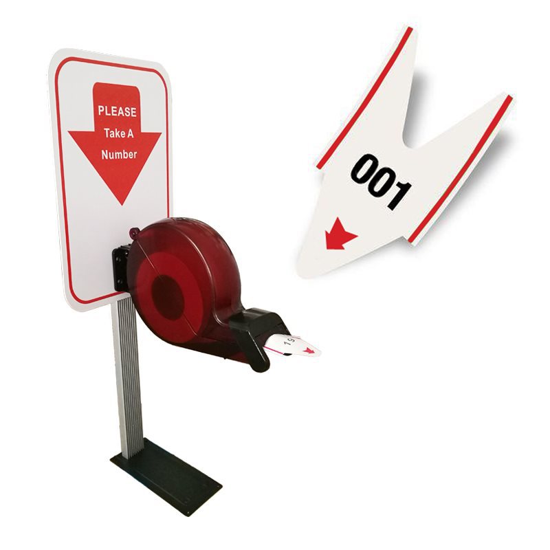 供应现货 停车场排队票 塑料取号机 queue ticket dispenser