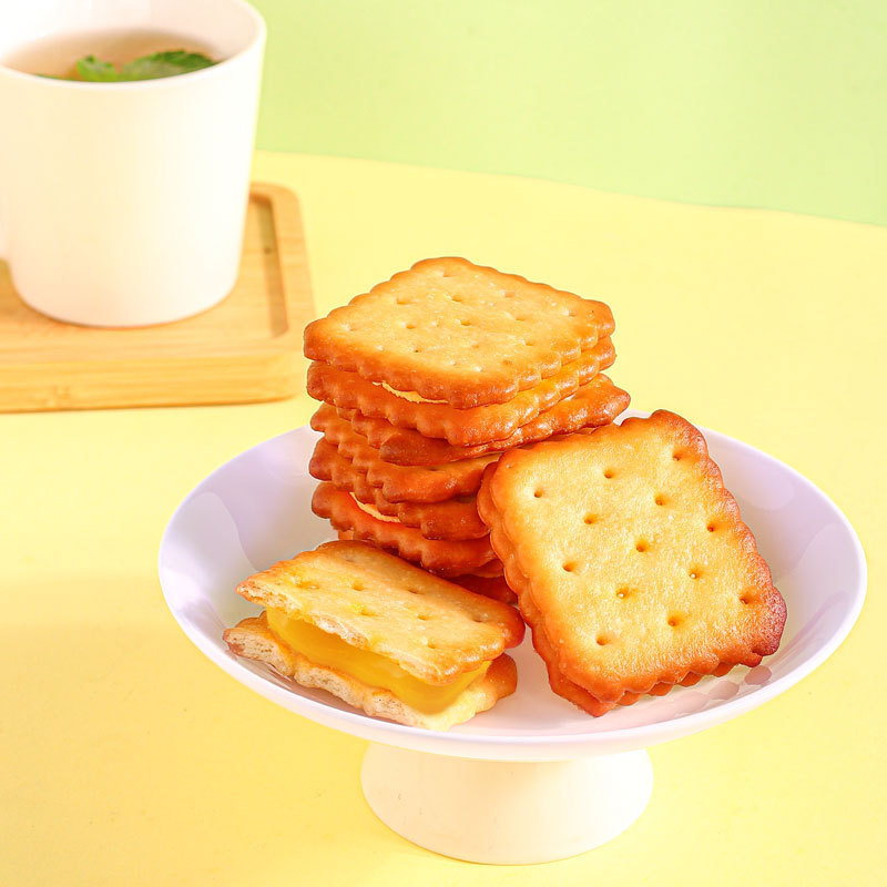 塩味チーズサンドイッチビスケット独立小包装レモン風味クリスピービスケットインターネットセレブオフィススナック|undefined