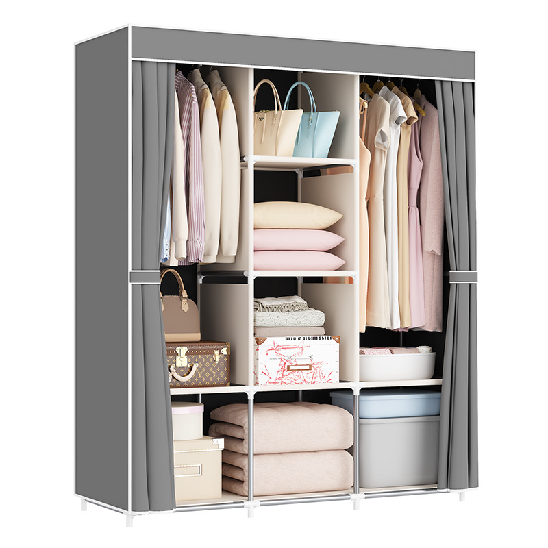 Comercio exterior explosivo simple armario no tejido armario de almacenamiento armario de acero armario de montaje de almacenamiento armario de acabado