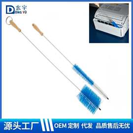 现货跨境烘干机热气片洗衣机管道加热器清洁刷绒毛刷套装蓝色白色