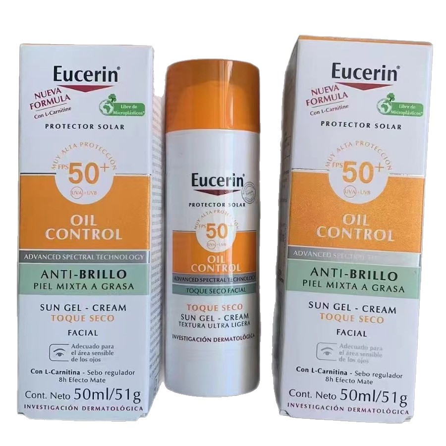 Cross-border EUCERIN SPF50 Limited Edition, protector solar, control de aceite, refrescante y anti-acné facial