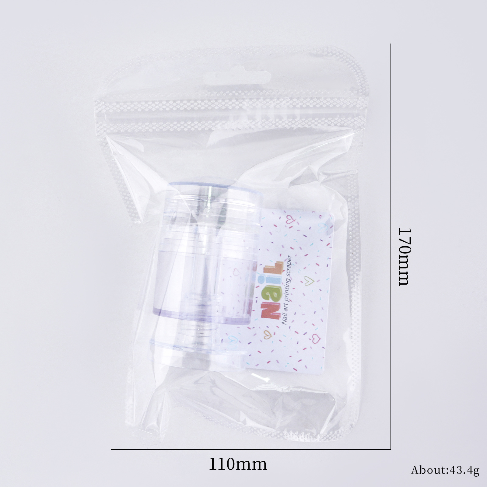 Nuevo sello transparente giratorio para uñas transfronterizas, patrón de tamaño de transformación multifuncional, sello de silicona al por mayor