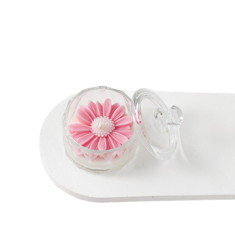 ins小雏菊花朵造型香薰杯蜡diy拍摄道具洋甘菊蜡烛情人节礼品|undefined