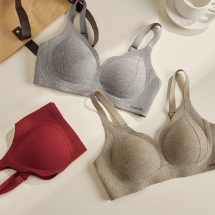 Jelly Soft Support Litching Light and Warm Underwear Women's Gather Small Chest Not Empty Cup No Steel Ring Anti-Sagging Naked Bra