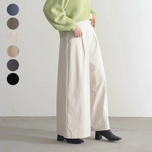 夏季新款日本乐天女式休闲直筒阔腿裤简约宽松垂感纯色显瘦长裤