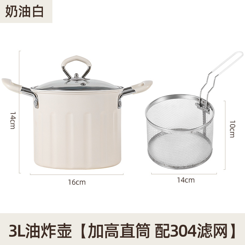 3Lクリームホワイトフライパン