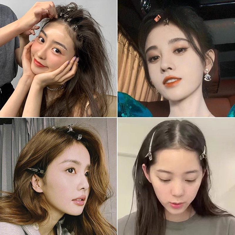 Estilista clip de flequillo de raíz de cabello clip de boca de pato en la frente clip de posicionamiento de artefacto de peinado de cabello clip de modelado de artefacto de cabeza alta